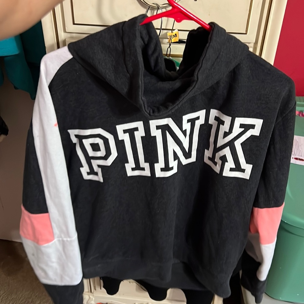 Pink branded sweatshirt
